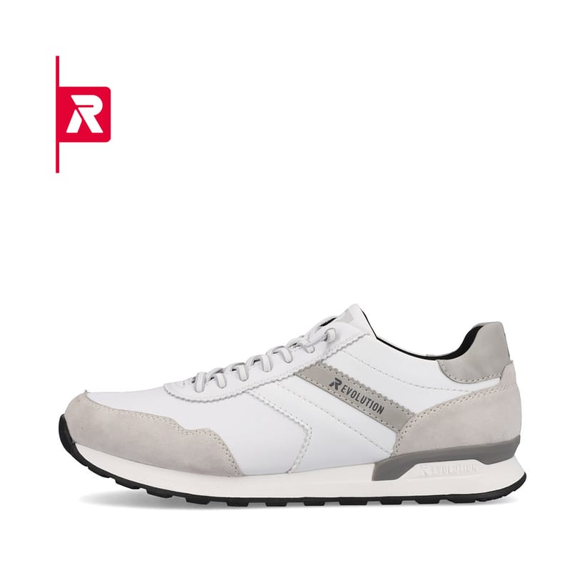 Rieker EVOLUTION Herren Sneaker brilliant-white graphite-grey