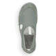 
Mintgrüne Rieker Damen Slipper 55058-52 mit einer schockabsorbierenden Sohle. Schuh von oben