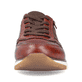 
Rotbraune Rieker Herren Sneaker Low B2010-24 mit Schnürung und Reißverschluss. Schuh von vorne.