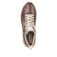 Braune Rieker Damen Sneaker High 42570-22 mit flexibler und super leichter Sohle. Schuh von oben.
