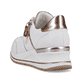 
Reinweiße remonte Damen Sneaker D3210-80 mit einer leichten Sohle mit Keilabsatz. Schuh von hinten
