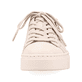 
Cremebeige Rieker Damen Sneaker Low N5935-62 mit einer schockabsorbierenden Sohle. Schuh von vorne.