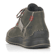 Khakigrüne Rieker Damen Schnürschuhe 51534-54 mit Schnürung sowie einer leichten Sohle. Schuh von hinten.