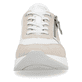 Weiße remonte Damen Sneaker D0G09-81 mit einem Reißverschluss sowie Extraweite H. Schuh von vorne.