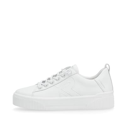 Rieker Damen Sneaker Low clear white