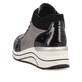
Schwarze remonte Damen Sneaker D0T70-01 mit einer dämpfenden Sohle mit Keilabsatz. Schuh von hinten