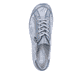
Himmelblaue remonte Damen Schnürschuhe R1402-11 mit einer dämpfenden Profilsohle. Schuh von oben