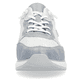 Weiße remonte Damen Sneaker D1G01-80 mit Schnürung sowie weichem Wechselfußbett. Schuh von vorne.