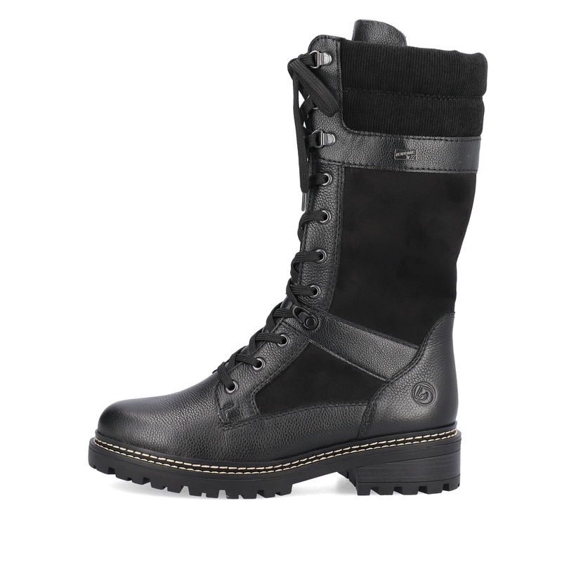 remonte Damen Hochschaftstiefel tiefschwarz