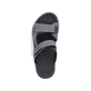 
Stahlgraue Rieker Herren Pantoletten 21881-45 mit einer ultra leichten Sohle. Schuh von oben