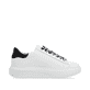 Weiße Rieker Damen Sneaker Low W1201-80 mit flexibler und ultra leichter Sohle. Schuh Innenseite.