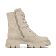 Beige Rieker Damen Biker Boots 74642-62 mit einer schockabsorbierenden Plateausohle. Schuh Innenseite