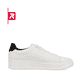 Kristallweiße Rieker EVOLUTION Herren Sneaker U0400-80 mit einer robusten Profilsohle. Schuh Innenseite.