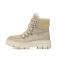 
Sandbeige Rieker Damen Schnürstiefel Z7430-62 mit Schnürung und Reißverschluss. Schuh Außenseite