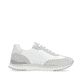 Weiße Rieker Damen Sneaker Low 42509-80 mit flexibler und super leichter Sohle. Schuh Innenseite.
