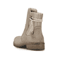 Braunbeige Rieker Damen Chelsea Boots Z4162-64 mit modischer Kordel. Schuh von hinten.