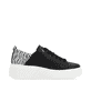 Schwarze Rieker Damen Sneaker Low W0502-02 mit einer ultra leichten Sohle. Schuh Innenseite.