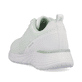 Weiße Rieker Damen Sneaker Low W0401-80 mit flexibler und ultra leichter Sohle. Schuh von hinten.