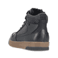 Schwarze Rieker Herren Sneaker High 17530-00 mit wasserabweisender TEX-Membran. Schuh von hinten.