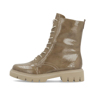 remonte Damen Schnürstiefel sandbeige