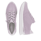 Lilane remonte Damen Sneaker D1302-30 mit Reißverschluss sowie Komfortweite G. Schuh von oben, liegend.