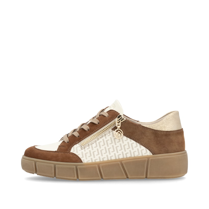 remonte Damen Sneaker hellbeige-noisette