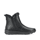 Schwarze Rieker Damen Chelsea Boots Z0061-00 mit wasserabweisender TEX-Membran. Schuh Innenseite.