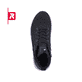 Schwarze Rieker EVOLUTION Herren Stiefel U0161-00 mit einer super leichten Sohle. Schuh von oben.