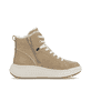 Beige Rieker Damen Sneaker High W1771-62 mit einer super leichten Plateausohle. Schuh Innenseite.