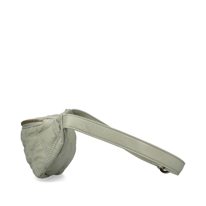 Rieker Damen Gürteltasche H1502-52 in Mintgrün aus Textil mit Reißverschluss. Gürteltasche linksseitig.