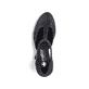 Schwarze Rieker Pumps 41087-00 mit Schnalle sowie extra weicher Decksohle. Schuh von oben.