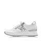 Weiße Rieker Damen Sneaker Low N4322-80 mit Reißverschluss sowie Komfortweite G. Schuh Außenseite.