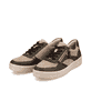
Khakigrüne remonte Damen Sneaker D0J01-54 mit einer besonders leichten Sohle. Schuhpaar schräg.