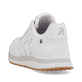 Weiße Rieker Damen Sneaker Low 42501-80 mit super leichter und flexibler Sohle. Schuh von hinten.