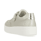 Goldene remonte Damen Sneaker D0J02-90 mit Reißverschluss. Schuh von hinten.
