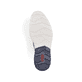Denimblaue Rieker Herren Slipper 14450-14 mit einer Gummischnürung. Schuh Laufsohle.