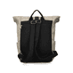 Rieker Damen Rucksack H1607-60 in Hellbeige aus Textil mit Reißverschluss. Rucksack Rückseite.