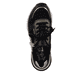 
Urbanschwarze Rieker Damen Sneaker Low M6616-00 mit einer robusten Profilsohle. Schuh von oben