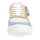 Mehrfarbige remonte Damen Sneaker D0J01-83 mit einem Reißverschluss. Schuh von vorne.