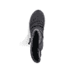 
Nachtschwarze Rieker Damen Kurzstiefel X8283-00 mit Reißverschluss sowie Flip-Grip. Schuh von oben