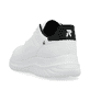 Weiße Rieker Herren Sneaker Low U0501-80 mit flexibler und ultra leichter Sohle. Schuh von hinten.