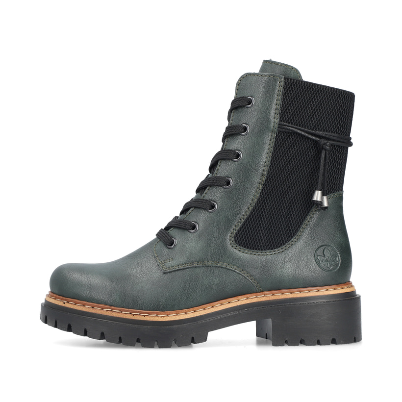 Rieker Damen Biker Boots graugrün