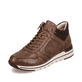 
Kastanienbraune remonte Damen Sneaker R6771-22 mit einer leichten Profilsohle. Schuh seitlich schräg