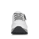 Weiße remonte Damen Sneaker D1312-80 mit einem Reißverschluss sowie Sohlenmuster. Schuh von vorne.