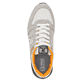 Graue Rieker Herren Sneaker Low 07601-40 mit super leichter und flexibler Sohle. Schuh von oben.