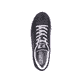 Schwarze Rieker Damen Sneaker Low 41900-00 mit flexibler Sohle. Schuh von oben.