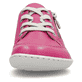 Magentafarbene Rieker Damen Schnürschuhe 58822-31 mit einem Reißverschluss. Schuh von vorne.