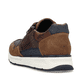 Braune Rieker Herren Sneaker Low B0701-24 mit einem Reißverschluss. Schuh von hinten.