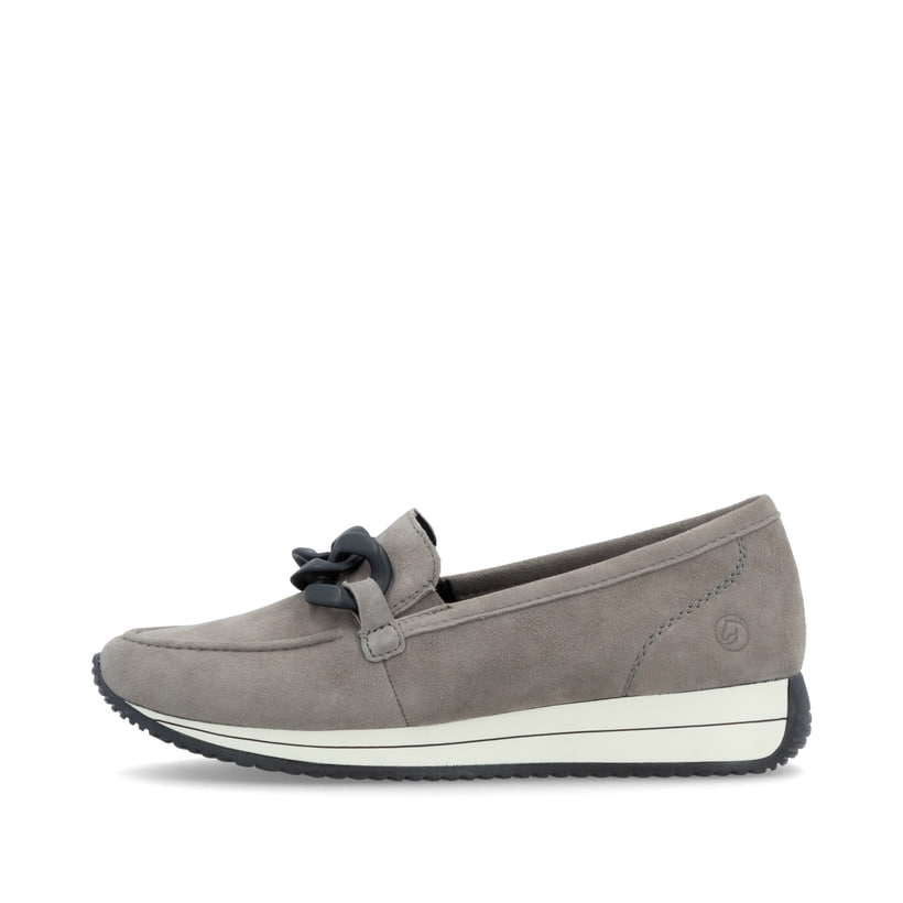 remonte Damen Loafers hellgrau