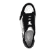 Weiße Rieker Damen Sneaker Low N4903-80 mit einem Reißverschluss. Schuh von oben.